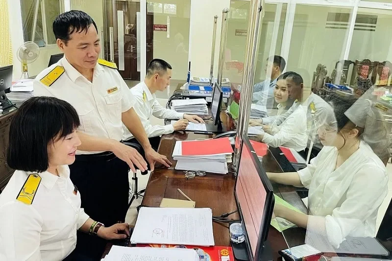 Hoạt động nghiệp vụ của Thuế TP. Hải Phòng. Ảnh: haiphong.gdt.gov.vn