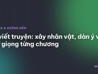 AI viết truyện: xây nhân vật, dàn ý và giữ giọng từng chương
