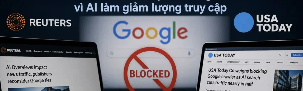 Reuters, USA Today Co, Reddit cân nhắc chặn Google vì AI làm giảm lượng truy cập