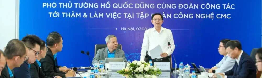 Phó Thủ tướng Hồ Quốc Dũng thăm và làm việc tại Tập đoàn công nghệ CMC