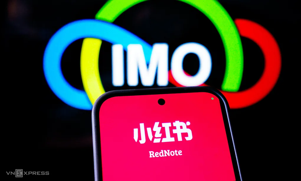 Logo RedNote trên một smartphone. Ảnh: Bảo Lâm