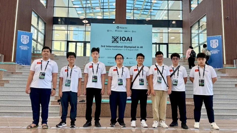 7/8 học sinh Việt Nam đoạt huy chương Olympic Trí tuệ nhân tạo quốc tế - Ảnh 1.