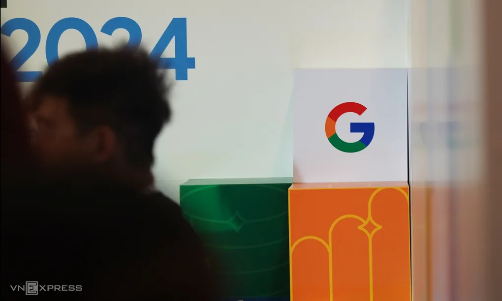 Logo Google tại sự kiện của hãng tại Việt Nam, tháng 7/2024. Ảnh: Lưu Quý