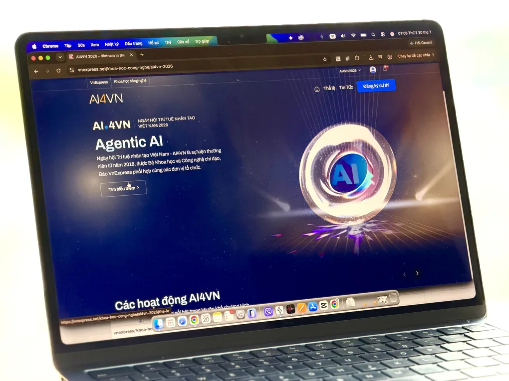 Website của sự kiện AI4VN năm nay. Ảnh: Lưu Quý