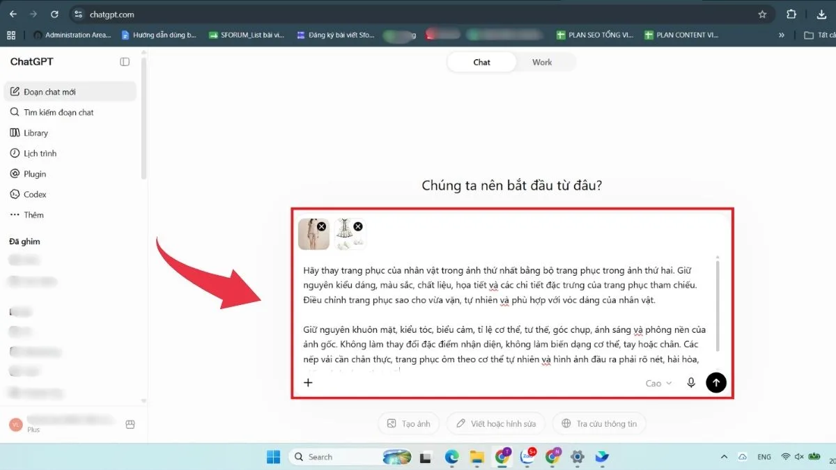 Hướng dẫn thay trang phục bạn thích bằng ChatGPT - Bước 2