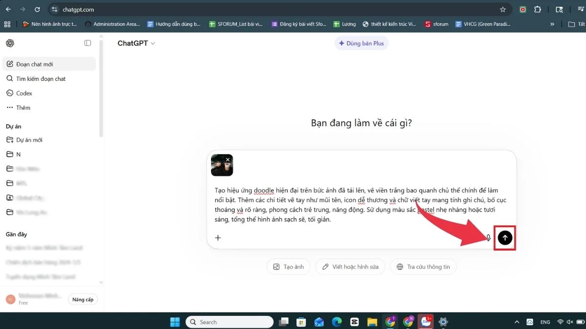 Tạo ảnh Doodle với ChatGPT - Bước 3