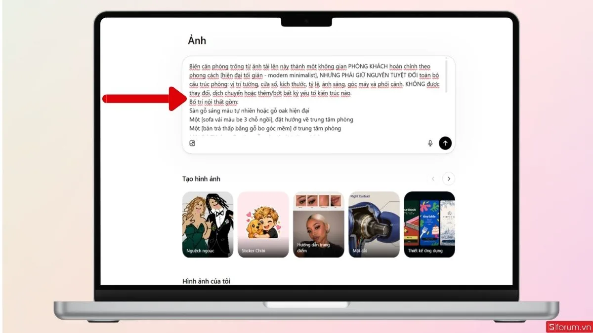 Nhập prompt tại đây